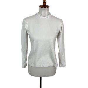 GREI. New York Womens Top 1 Long Sleeve White Stretch